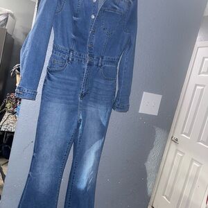 SHEIN Blue Denim Jumpsuit Great for Rodeo